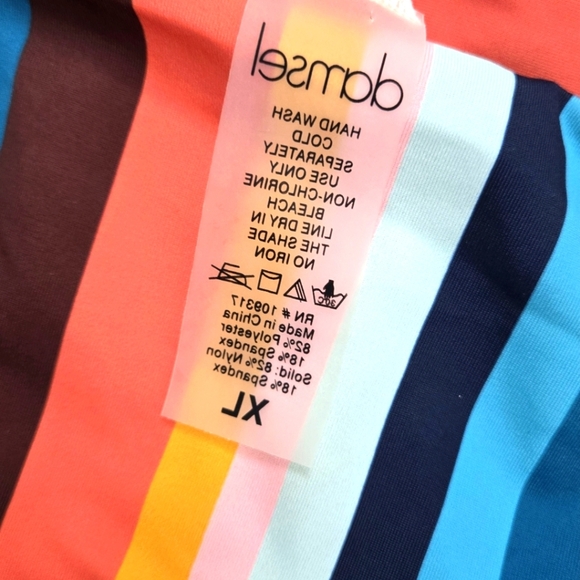 DAMSEL Stripe Strap Bikini XL / NEVER WORN - Picture 5 of 6